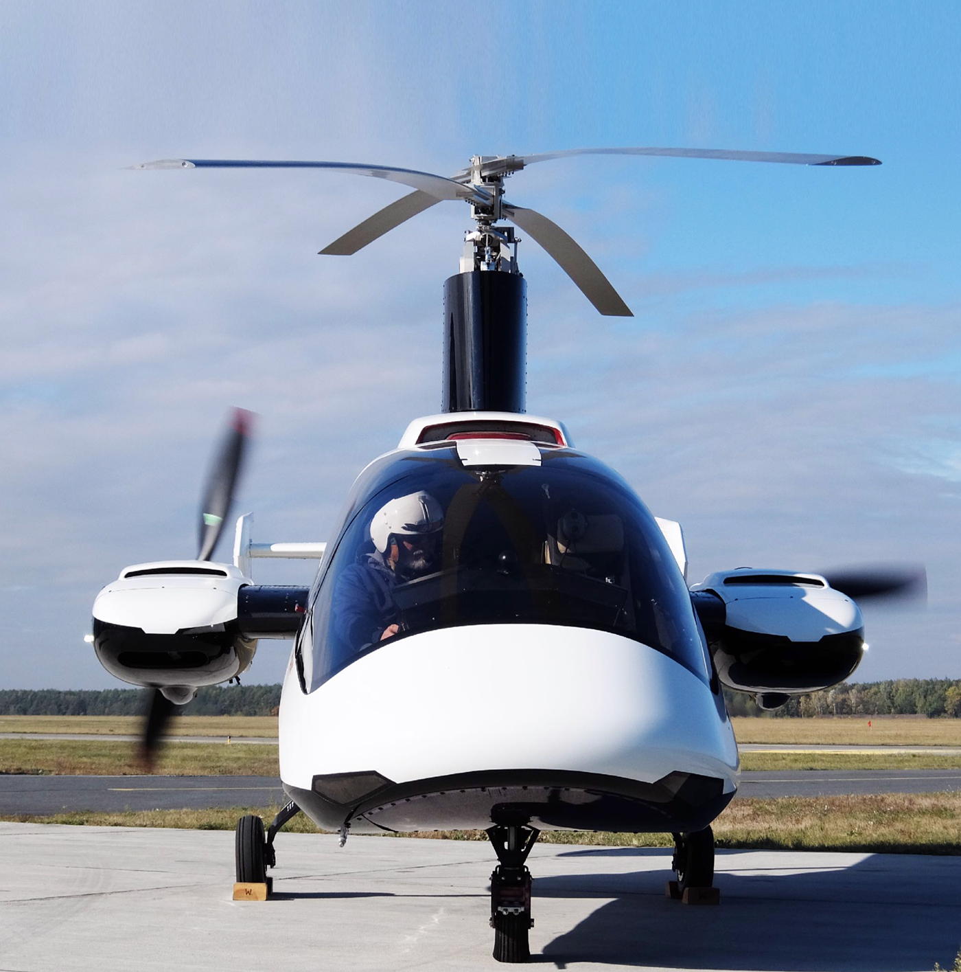 Fusioncopter，Michał Bonikowski，in the air，helicopter，