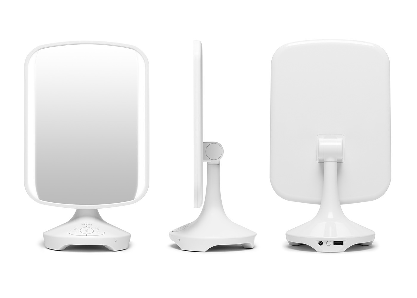 iHome Beauty，loudspeaker box，Bluetooth，Reflect II，Jacob Brosius，mirror，white，