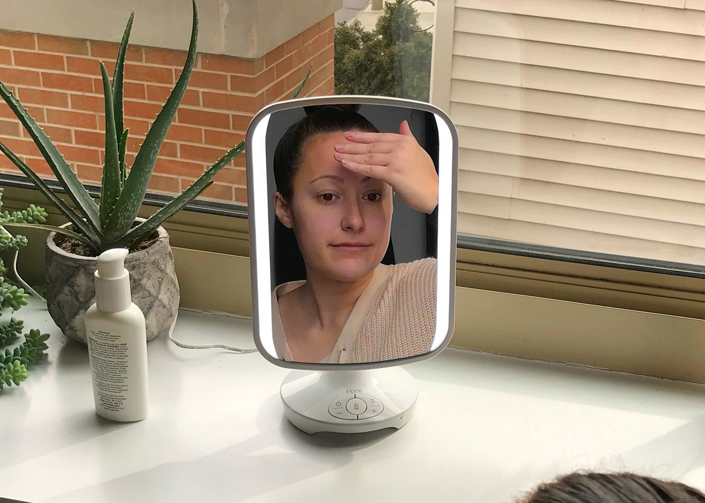 iHome Beauty，loudspeaker box，Bluetooth，Reflect II，Jacob Brosius，mirror，white，