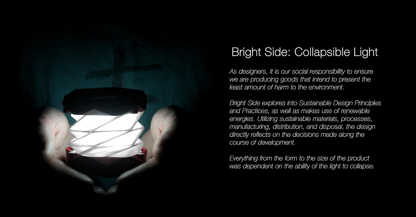 照明，灯饰，Jacob Brosius，折叠，露营灯，Bright Side，
