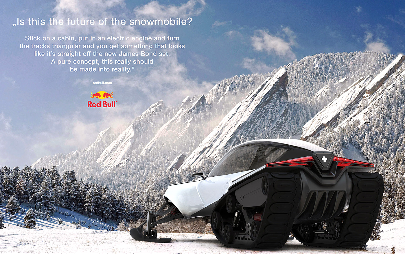 Snowmobile，雪地车，黑色，Michał Bonikowski，