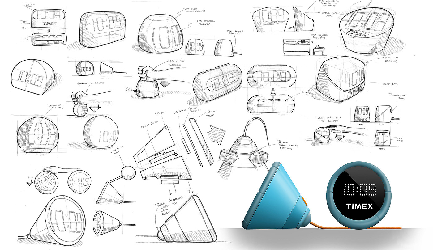 Emotional design，industrial design，Alarm clock design，