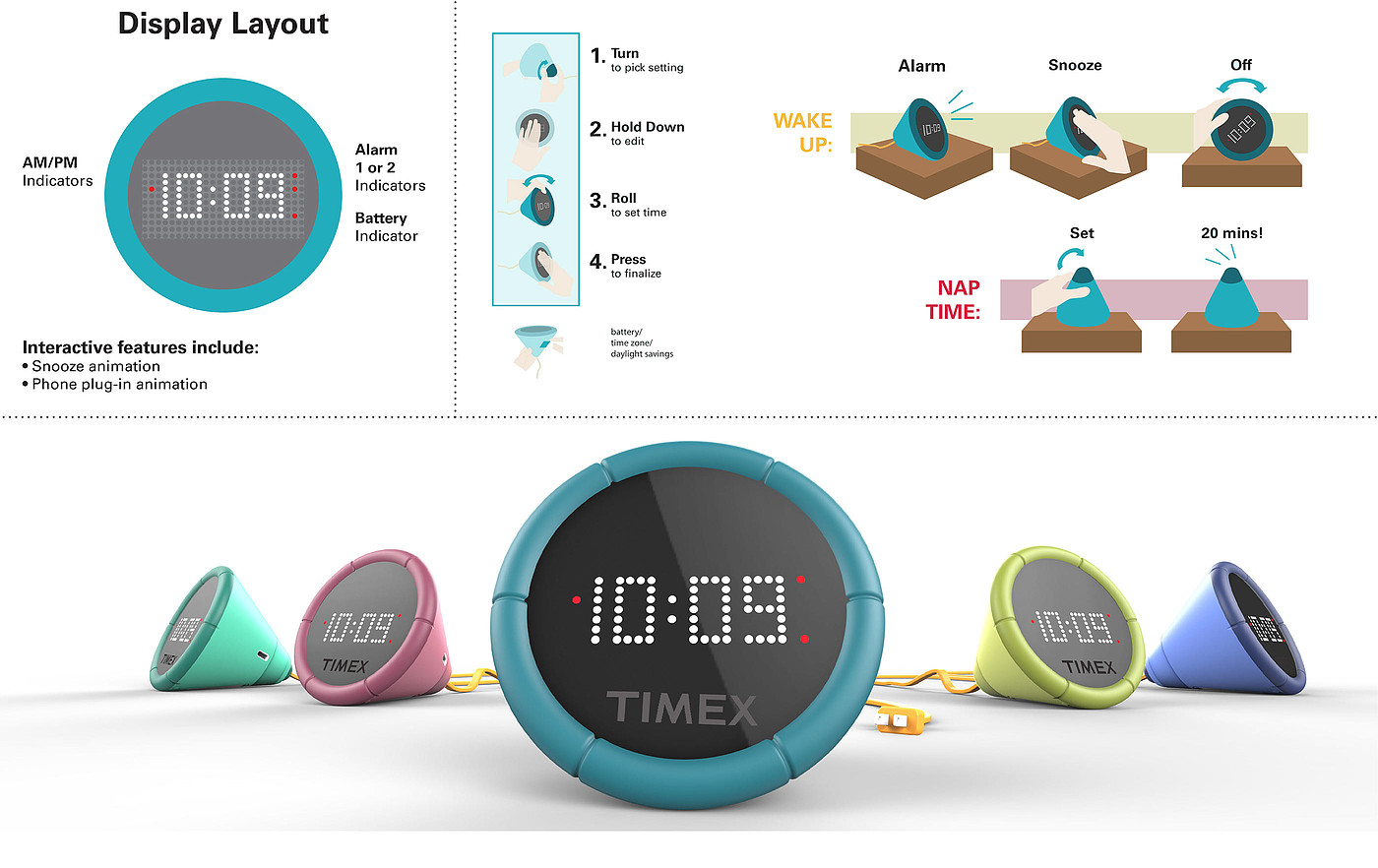 Emotional design，industrial design，Alarm clock design，