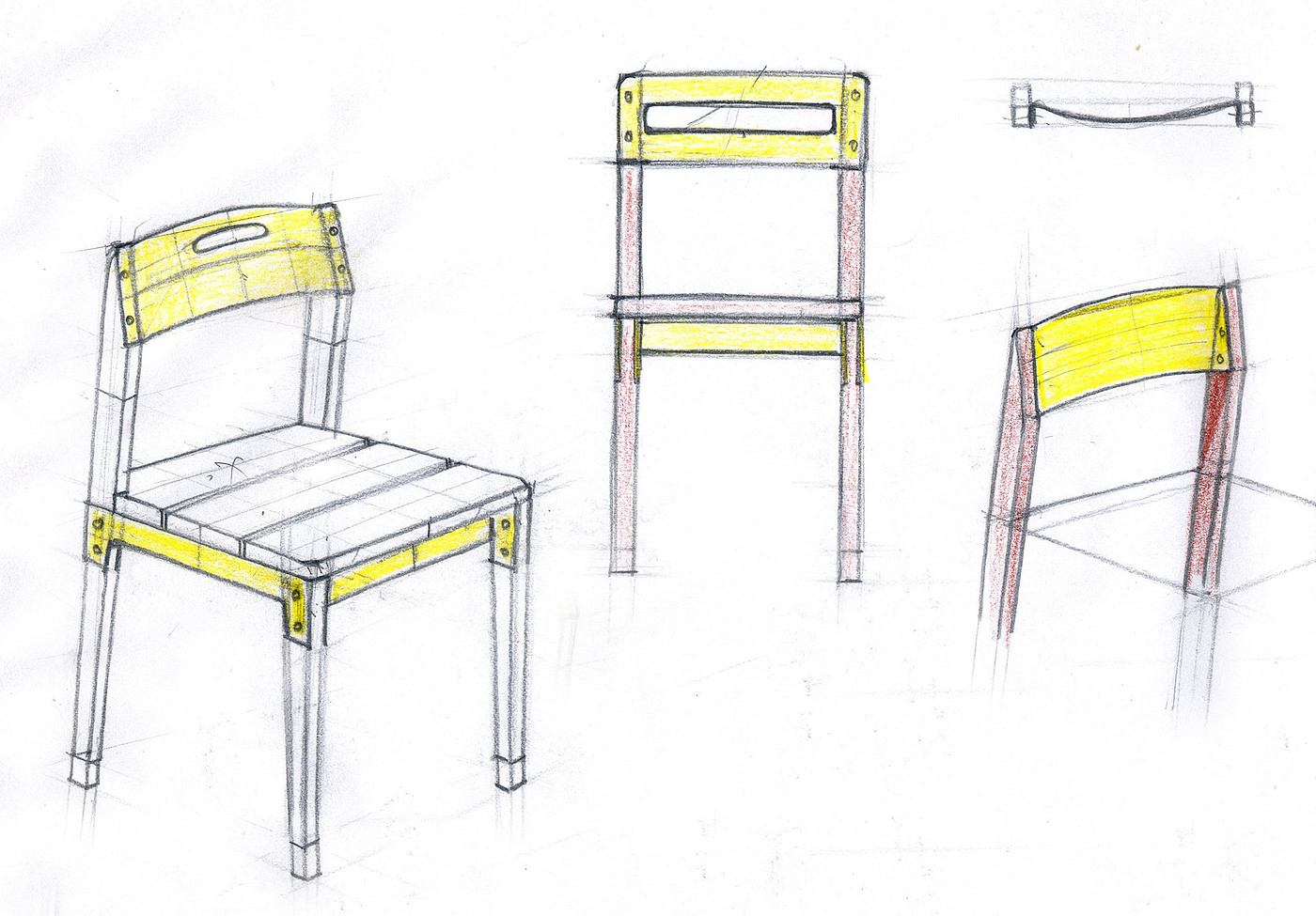 红色，椅子设计，NEO chair，