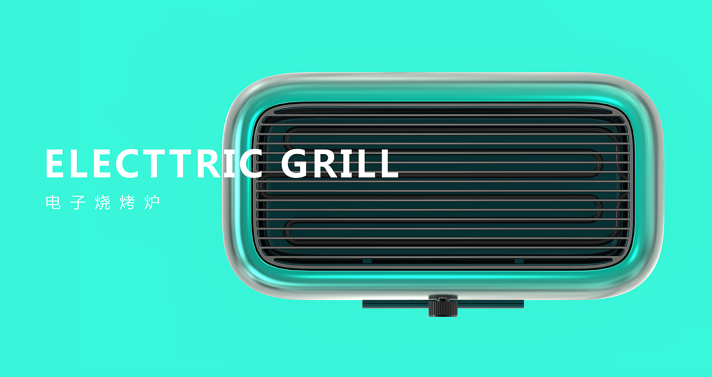 Barbecue oven, electronic barbecue, retro style, baking plate，