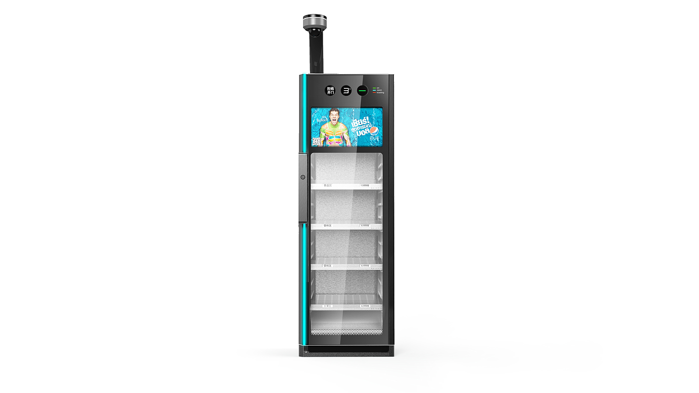 New retail design，New retail，Smart retail，Shared refrigerator，RFID Technology，Four or six zone design，