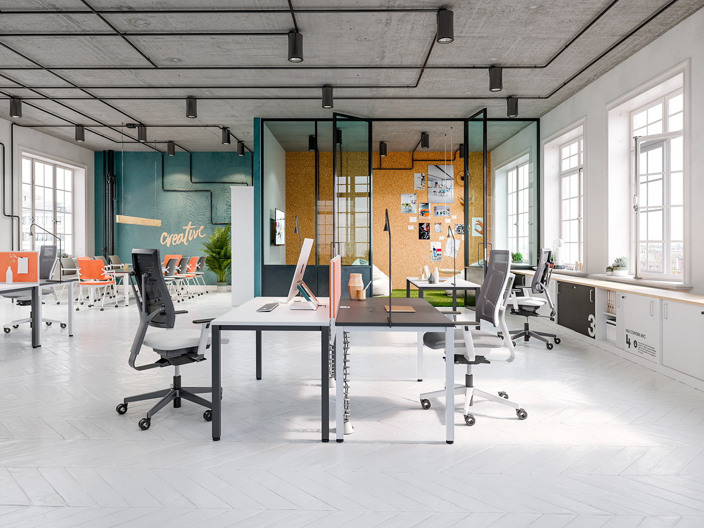 furniture，Render，simple and easy，CO-WORK，