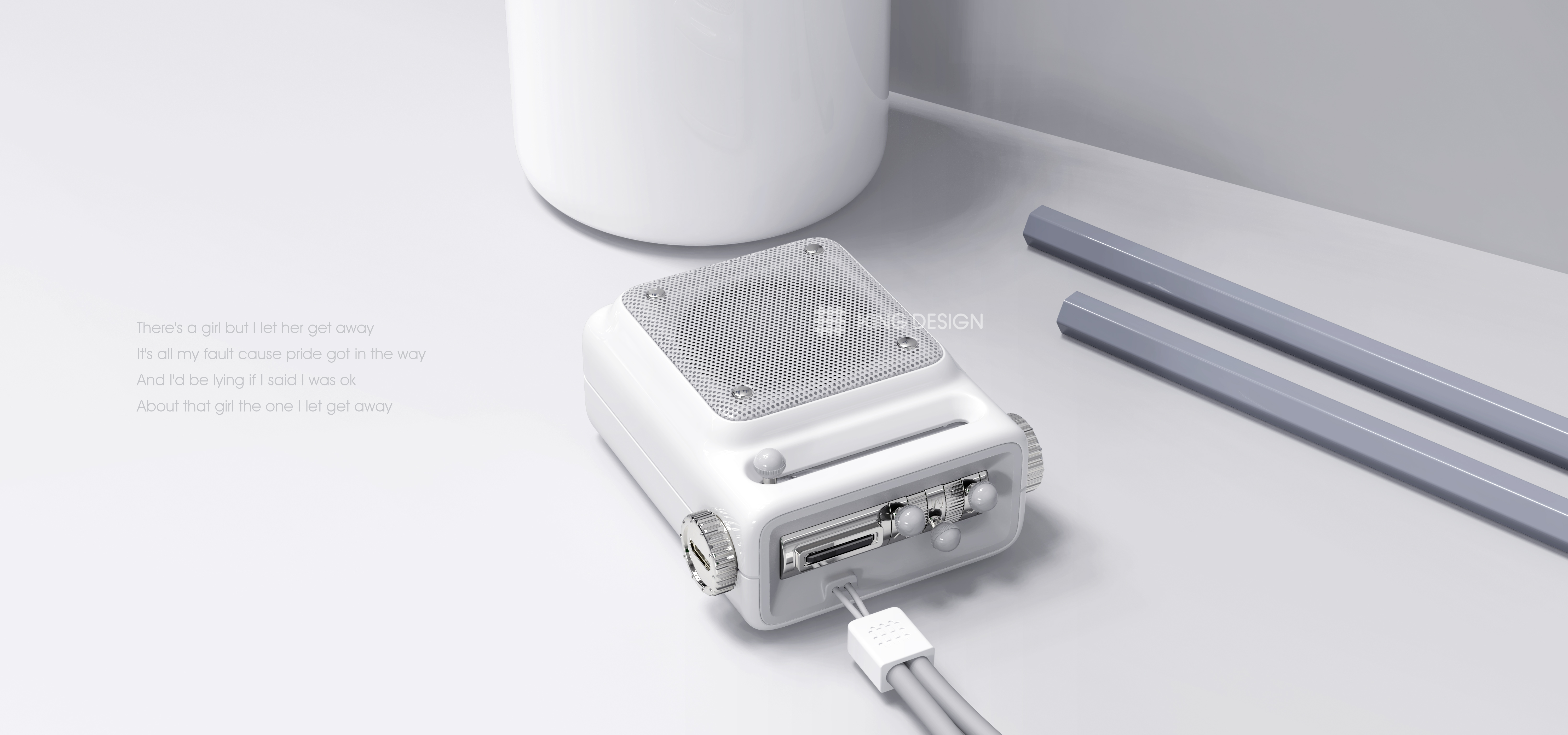 Speaker, simplicity, color, feel, childlike innocence, nonsense, design，