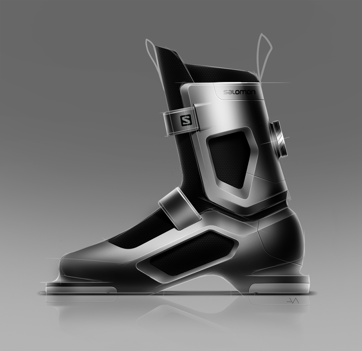 sneakers，sketch，Adrian Mankovecky，