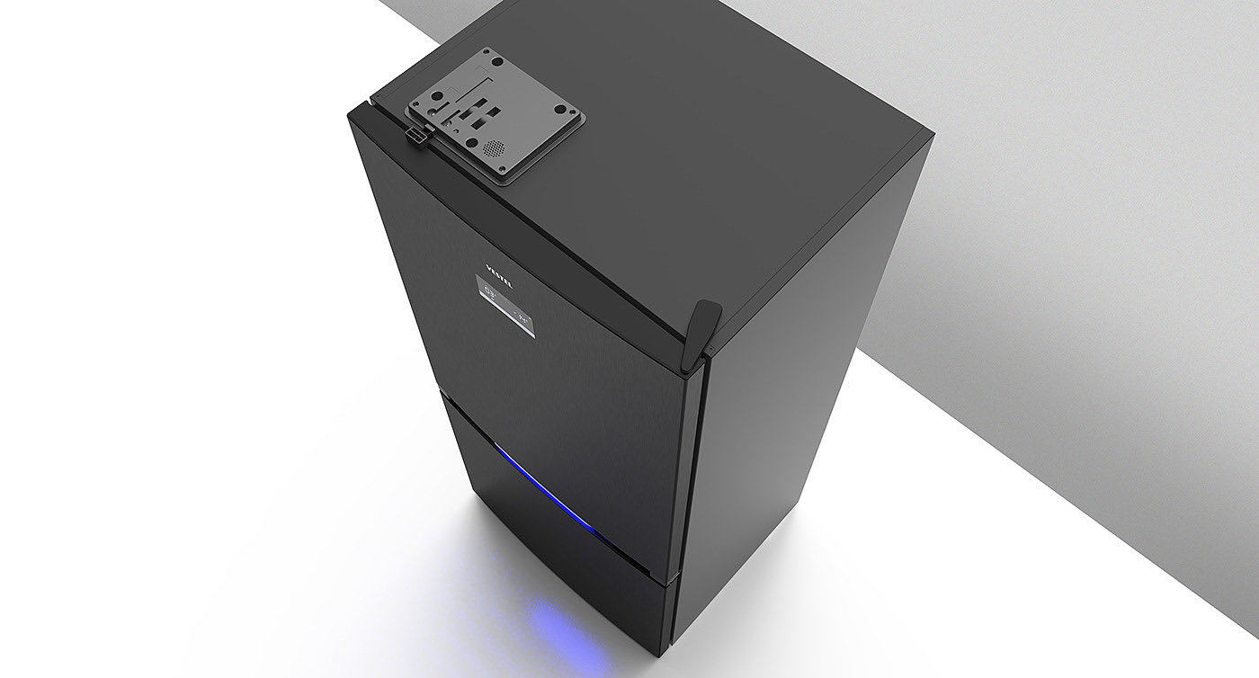 NEW653，Vest，led，Efkan Çetin，Refrigerator，black，