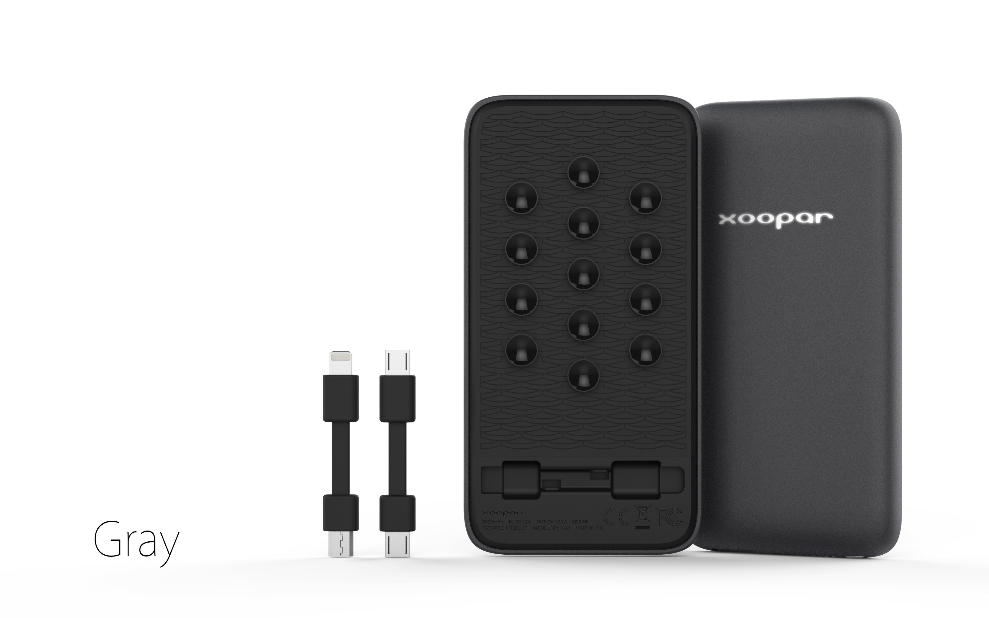 The suction cup is equipped with a mobile power supply.，