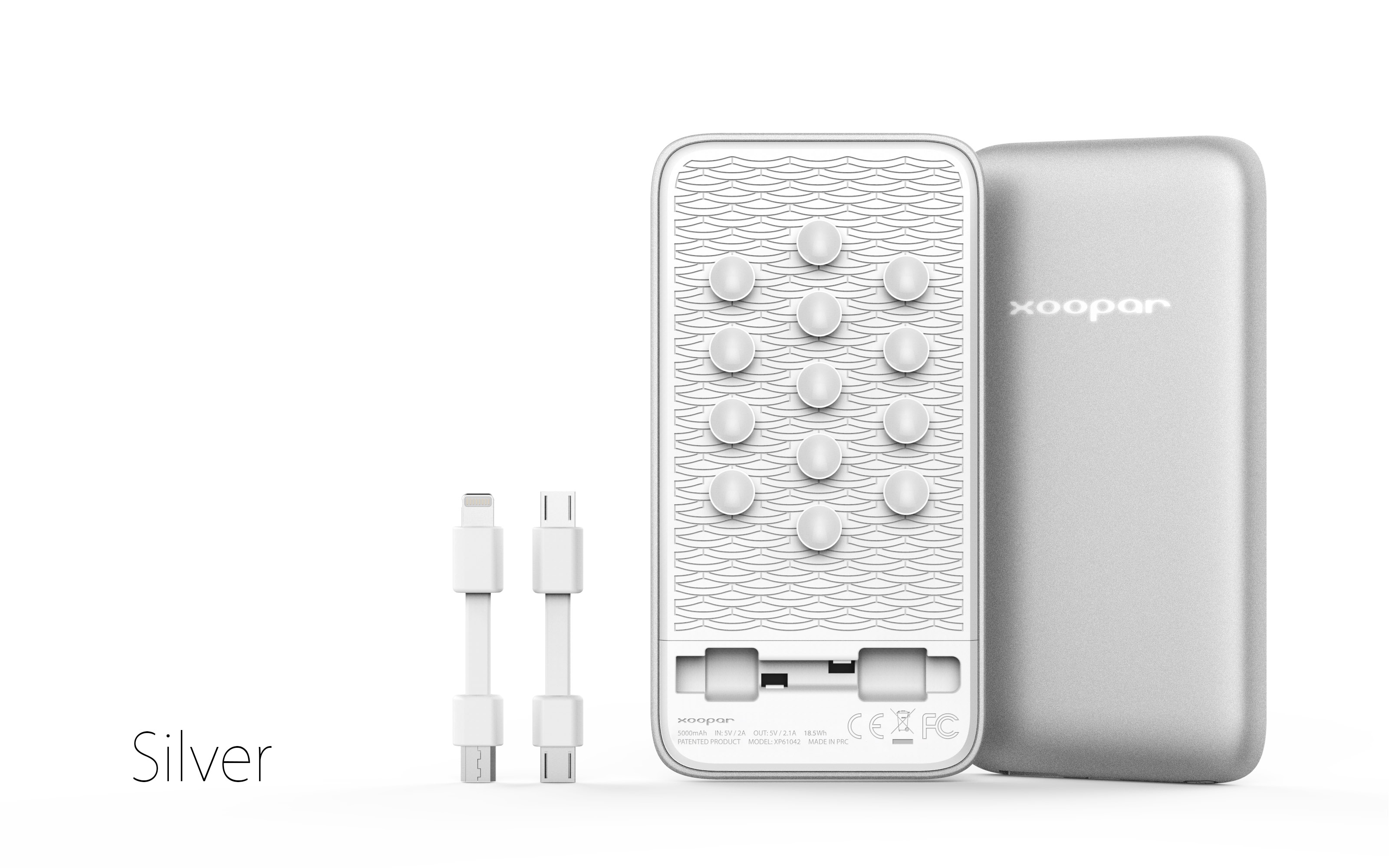 The suction cup is equipped with a mobile power supply.，