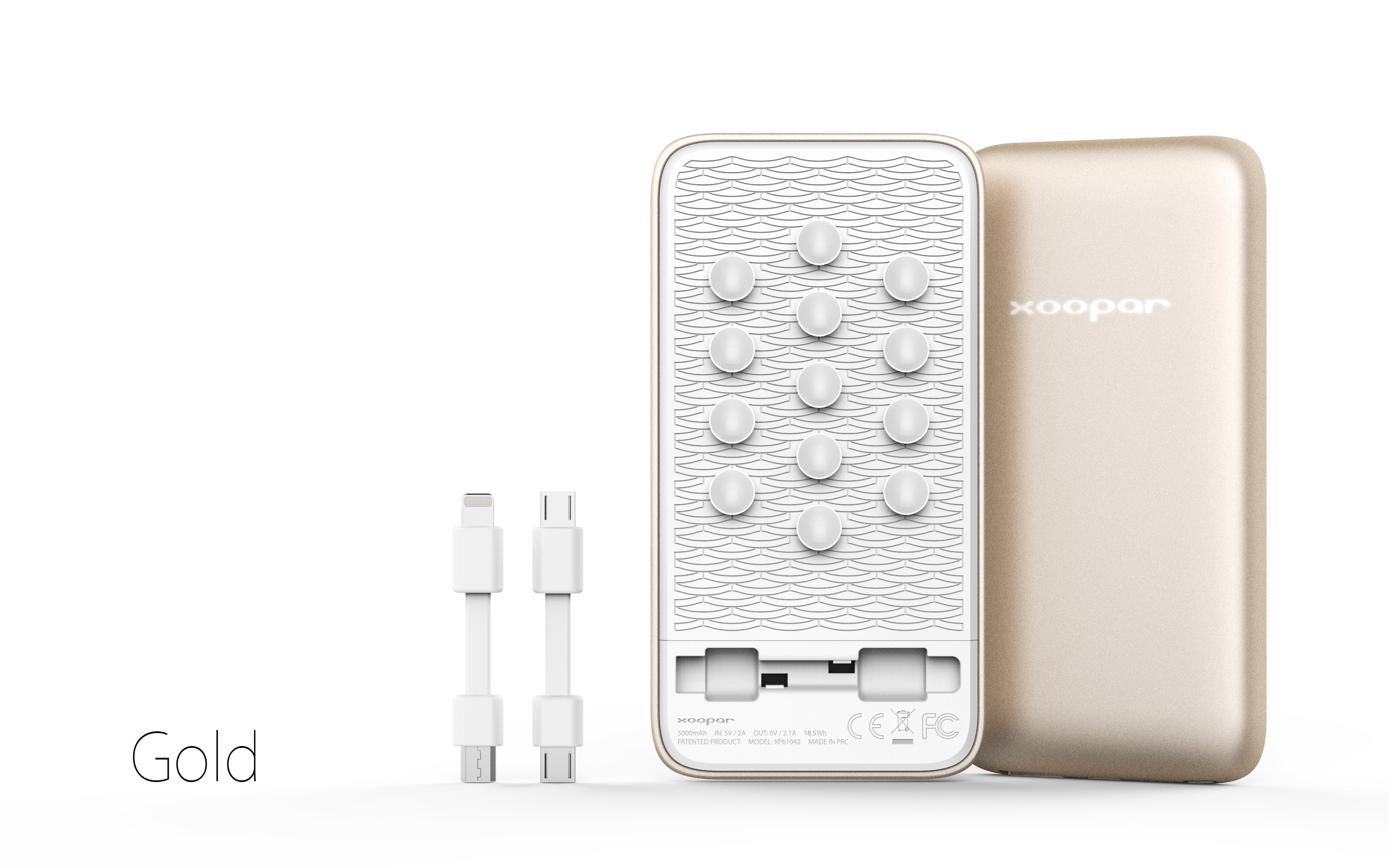 The suction cup is equipped with a mobile power supply.，