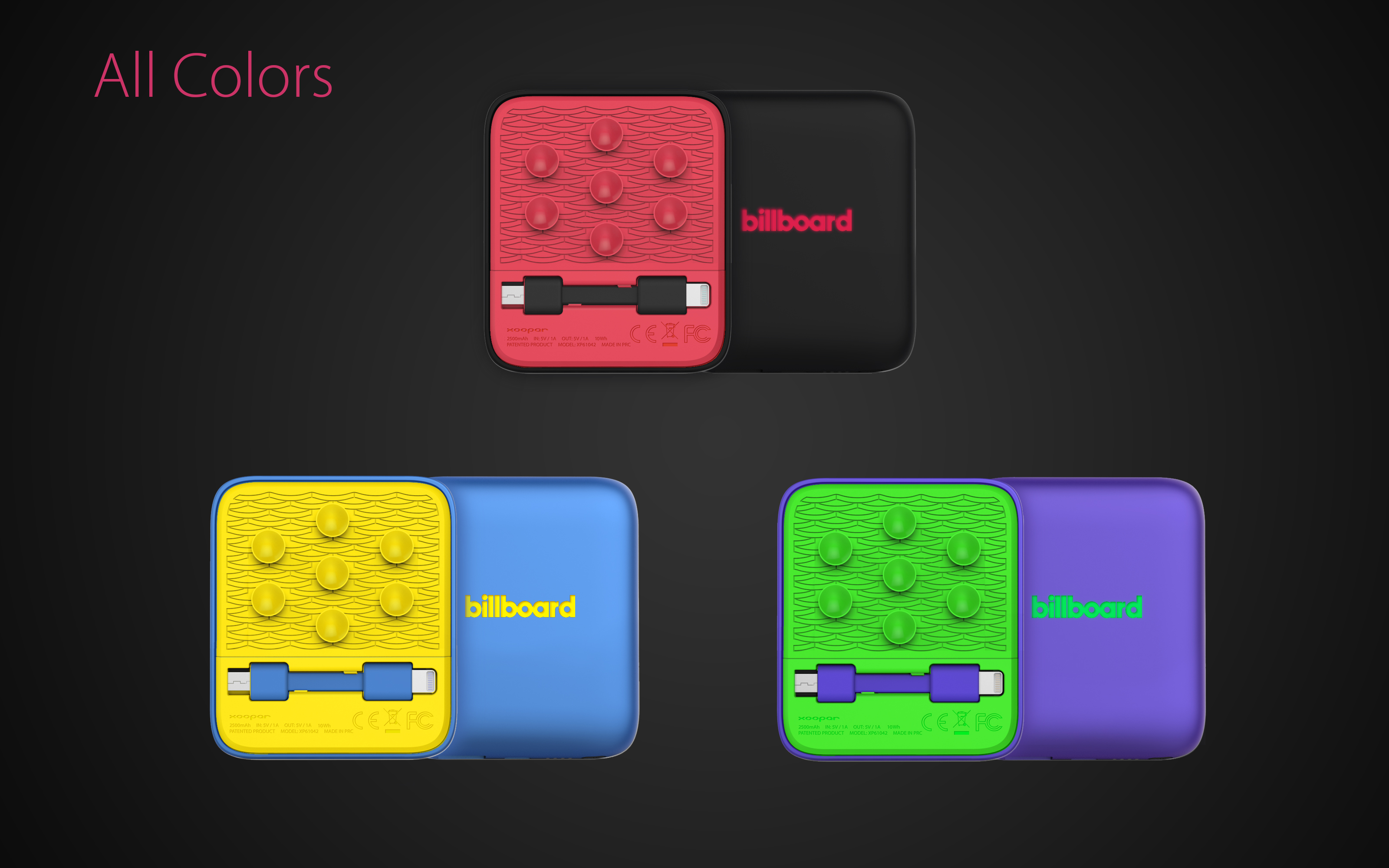 The suction cup is equipped with a mobile power supply.，