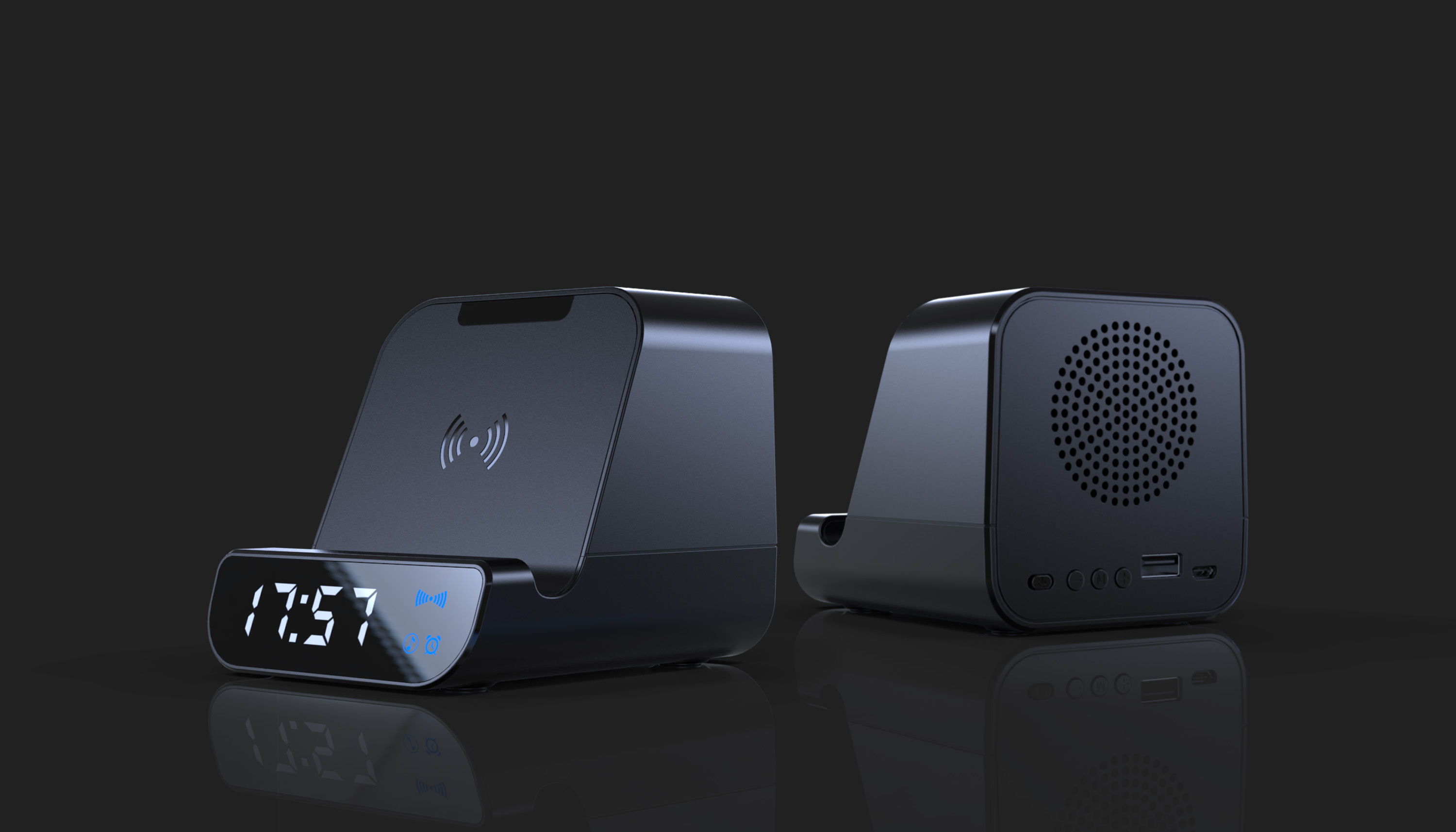 Wireless charging，loudspeaker box，multi-function，