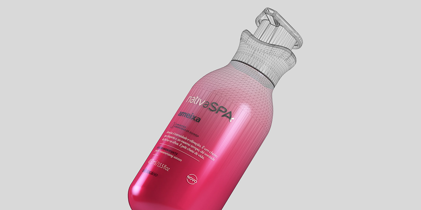 design sketch，Cosmetics，bottle，