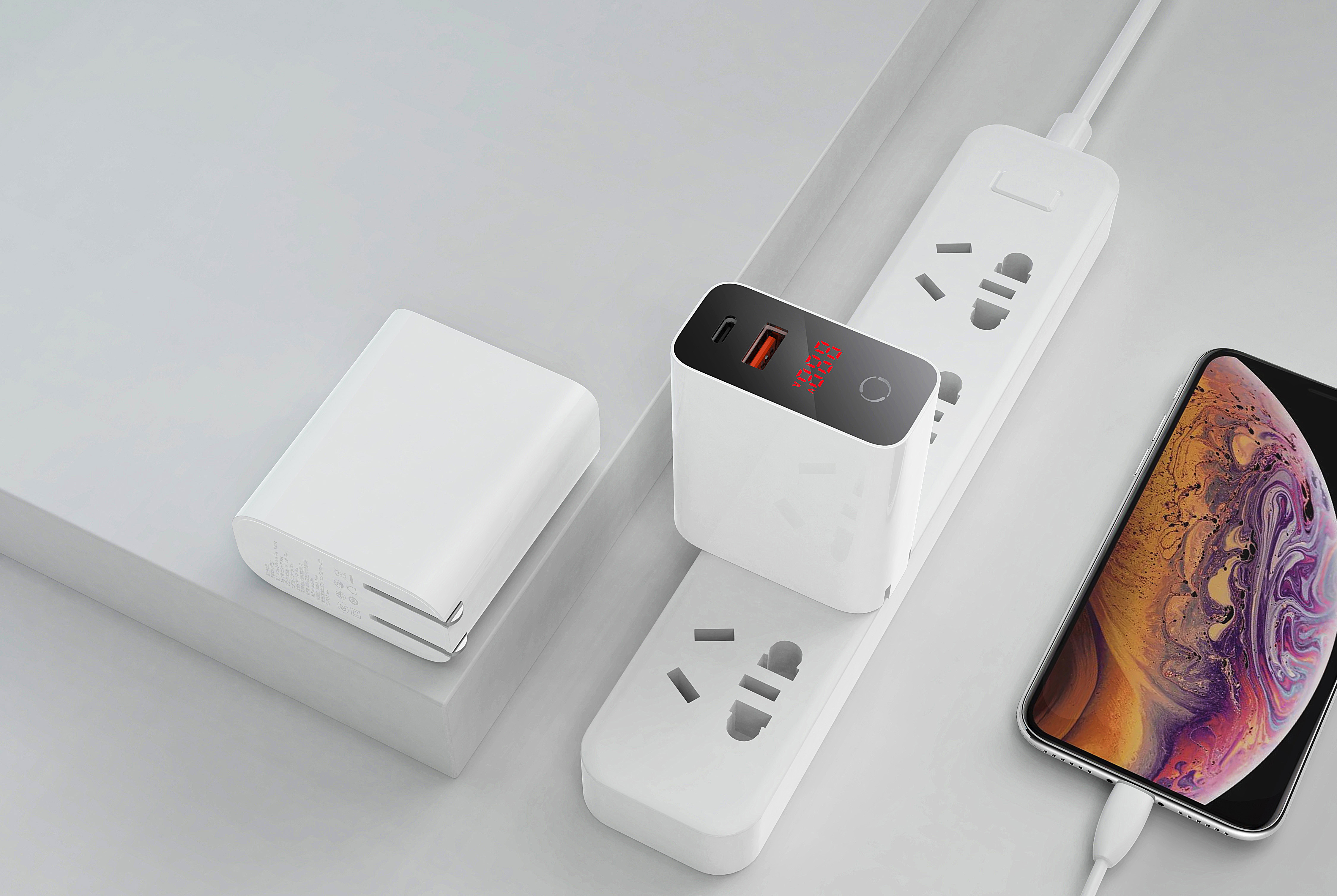 Charger，Digital display charger，Fast charging，Simplicity，