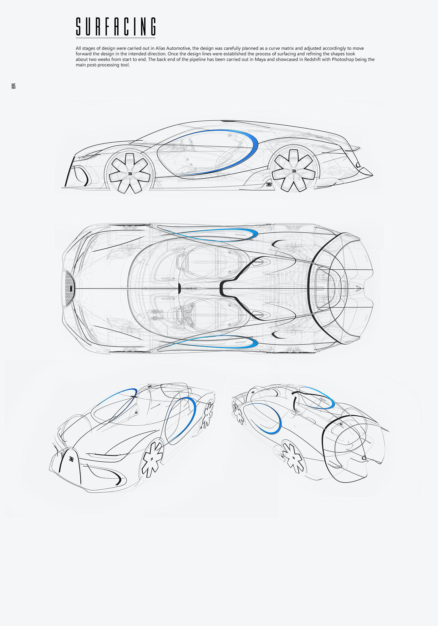 bugatti103型小蓝的渲染展示