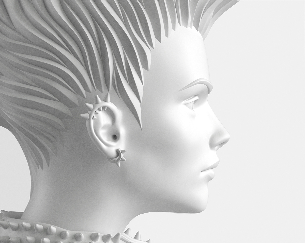 Punk，Receive，Igor Mitin，Punky Girl，Art，Punk head，Stationery，