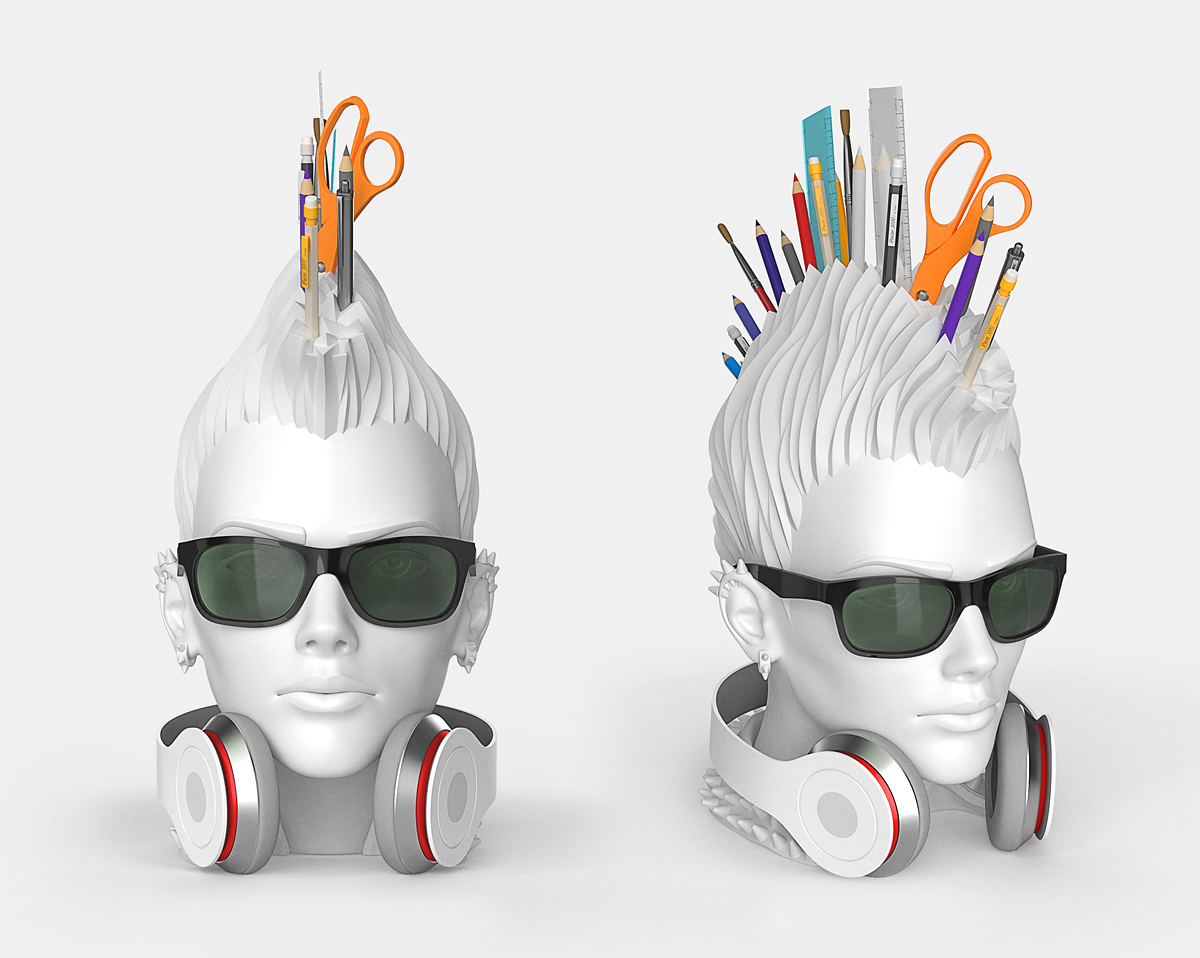 Punk，Receive，Igor Mitin，Punky Girl，Art，Punk head，Stationery，