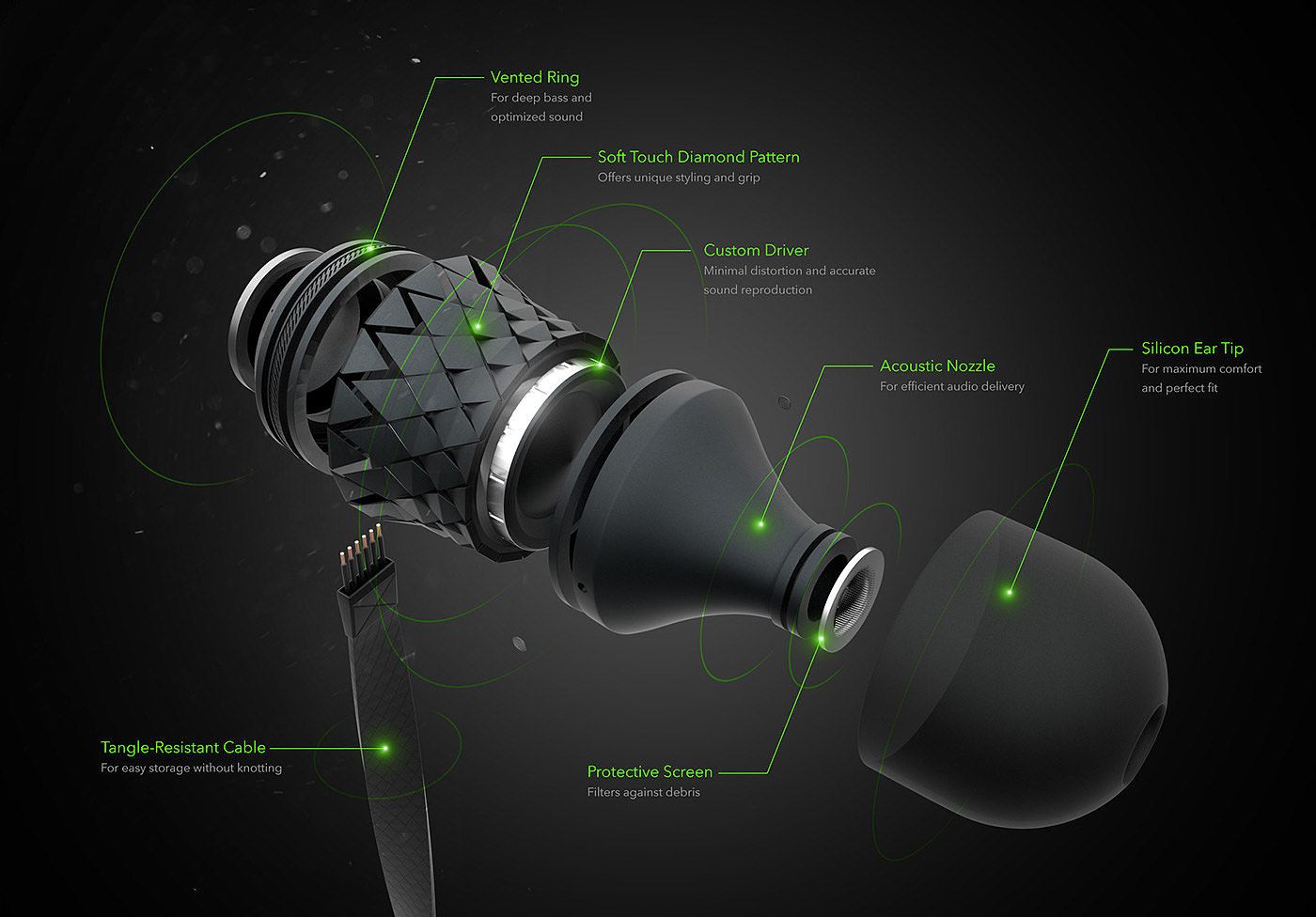 stellar，concept，headset，Dazzle color，