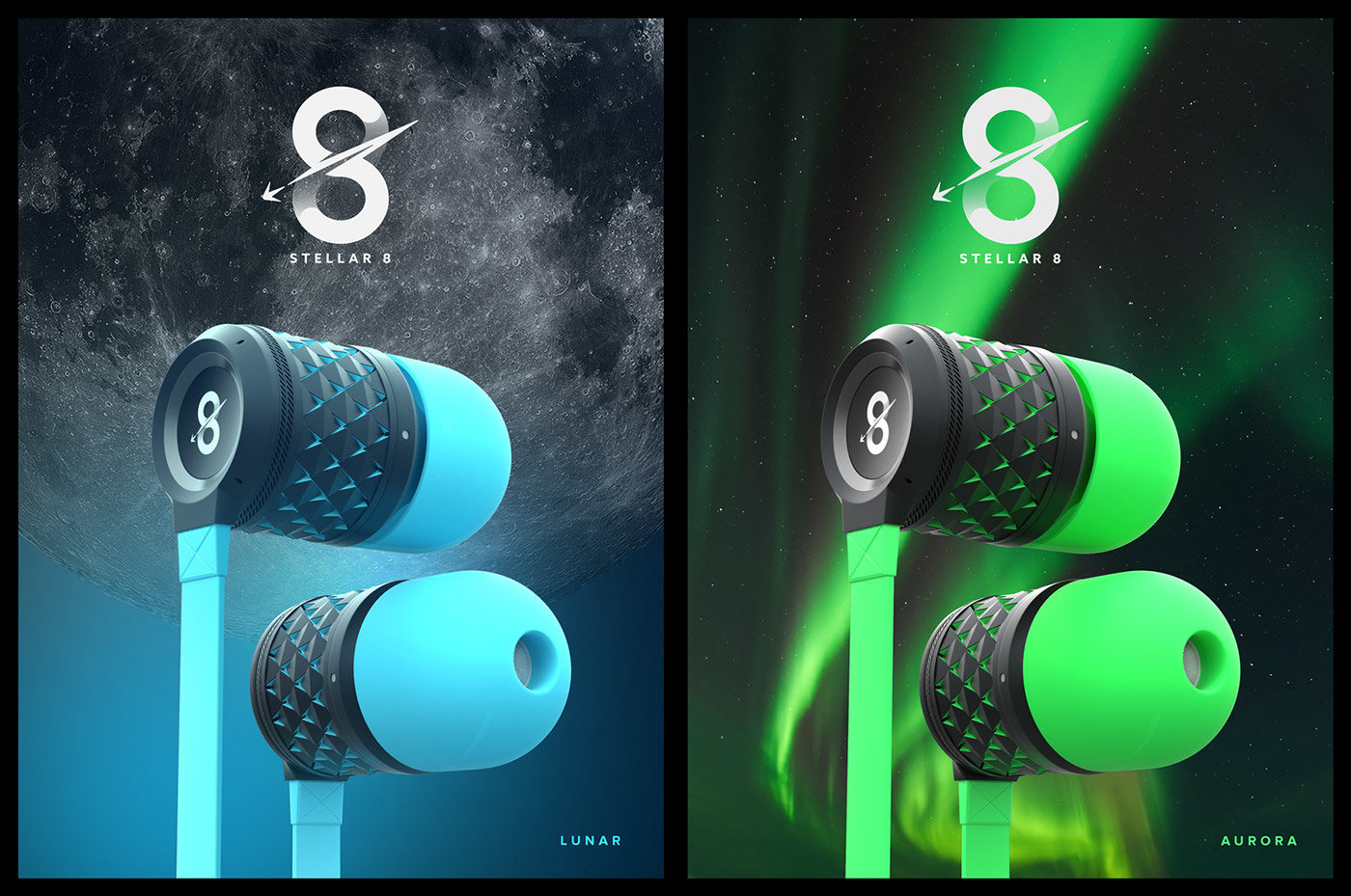 stellar，concept，headset，Dazzle color，