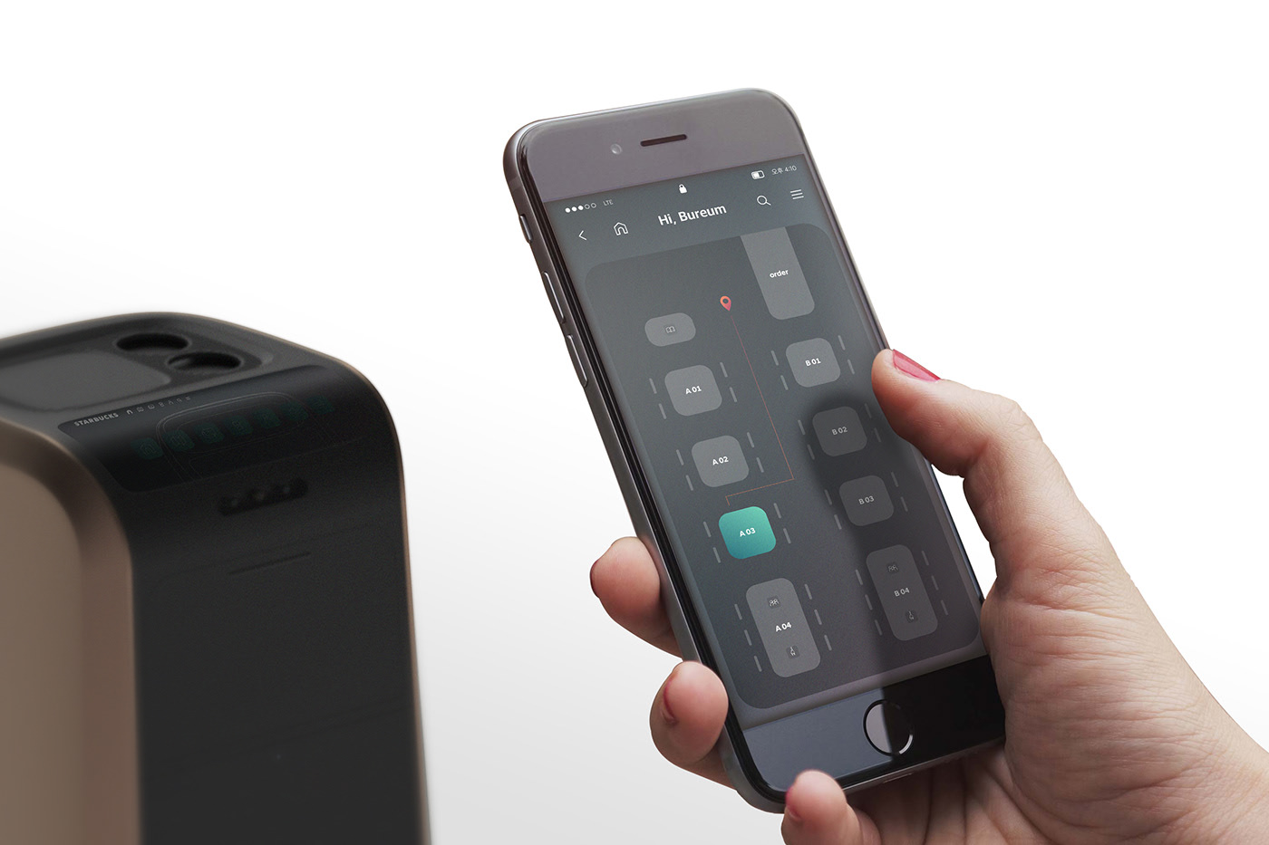 cafe，robot，app，Bureum，the republic of korea，Shin youngjin，