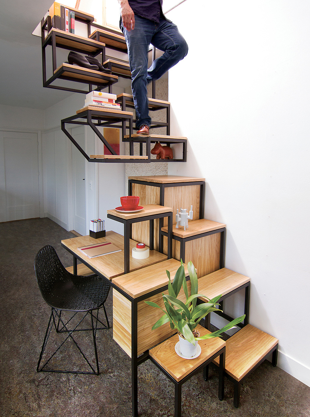 indoor，stairs，Sense of space，