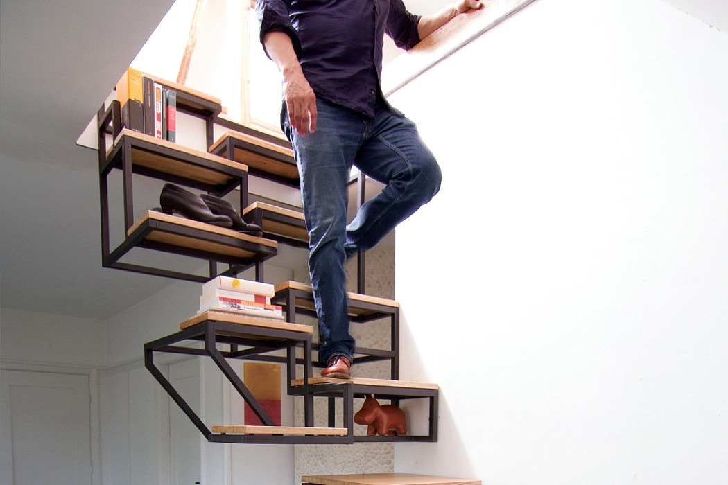 indoor，stairs，Sense of space，