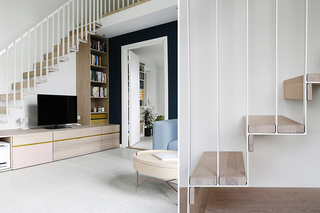 indoor，stairs，Sense of space，