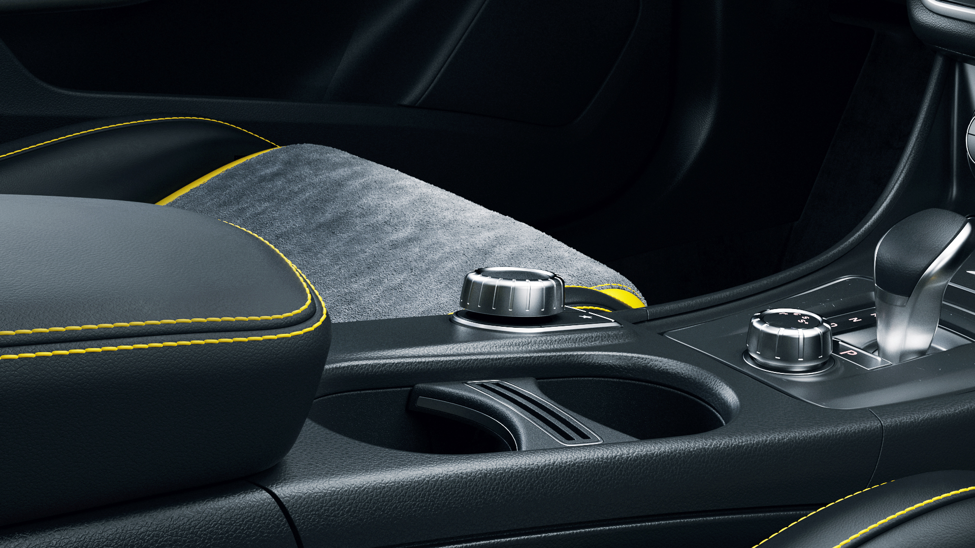 Interior design，Automobile design，Benz A45 Mixed，