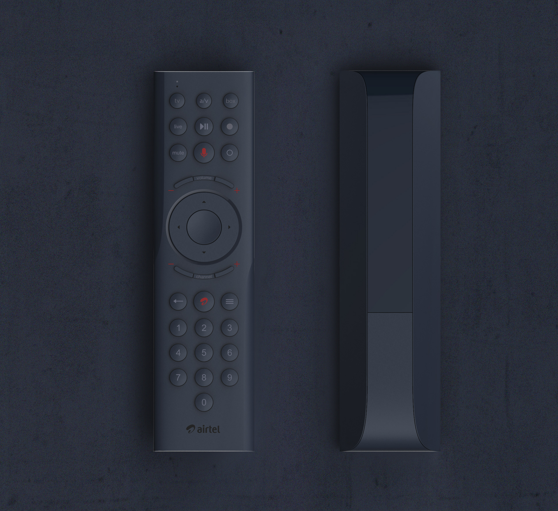 black，Remote control，Airtel，