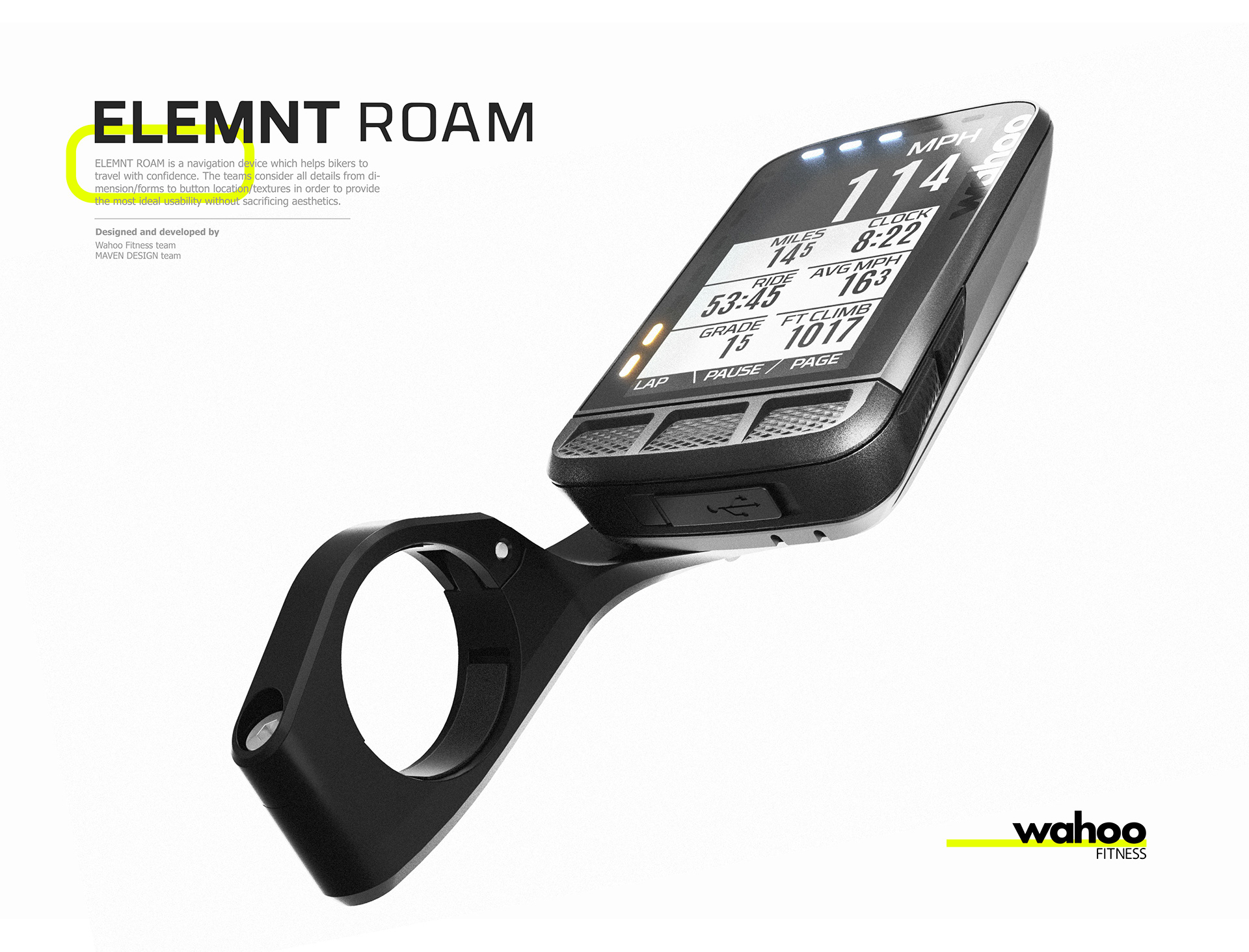ROAM，Pedometer，black，