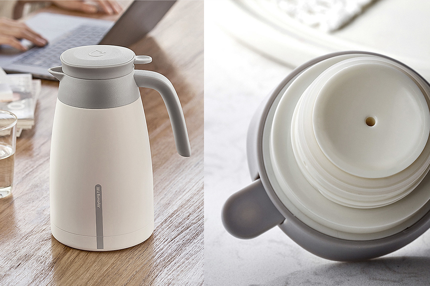Metal，white，Thermal insulation kettle，