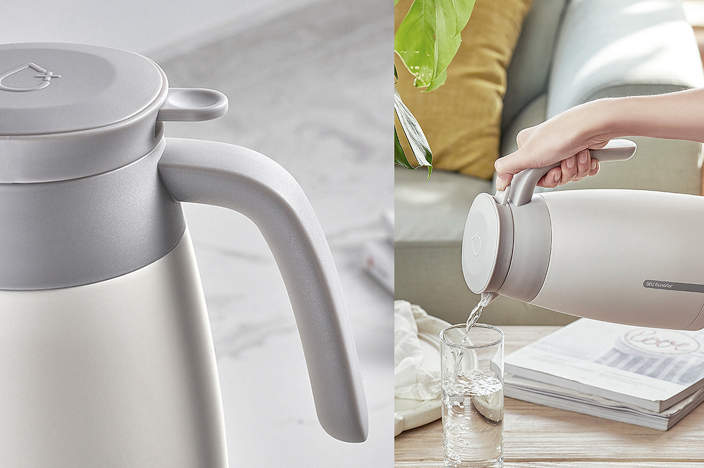 Metal，white，Thermal insulation kettle，