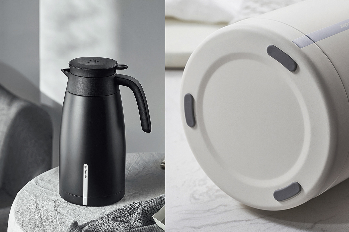 Metal，white，Thermal insulation kettle，