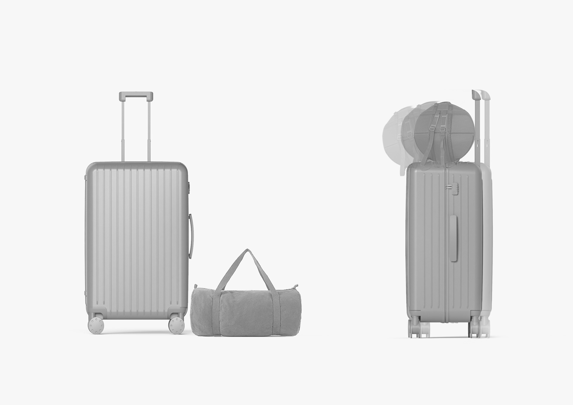 Metal，suitcase，tilt，