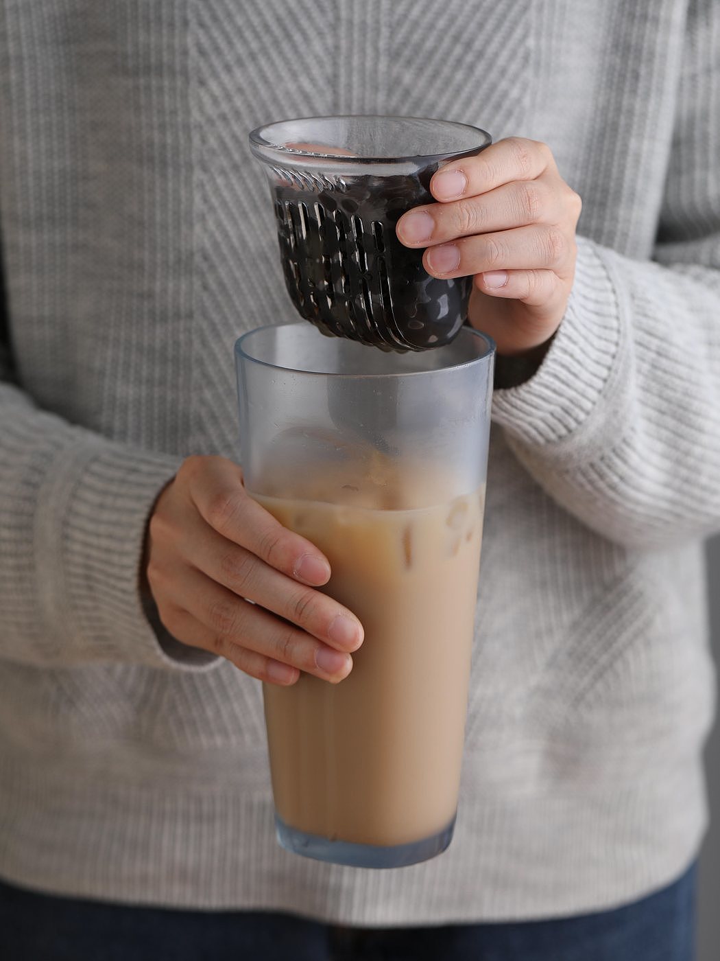 透明，塑料，奶茶杯，