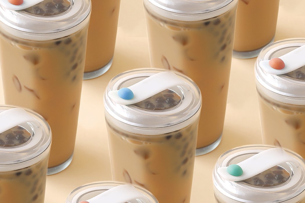transparent，Plastic，Milk tea cup，