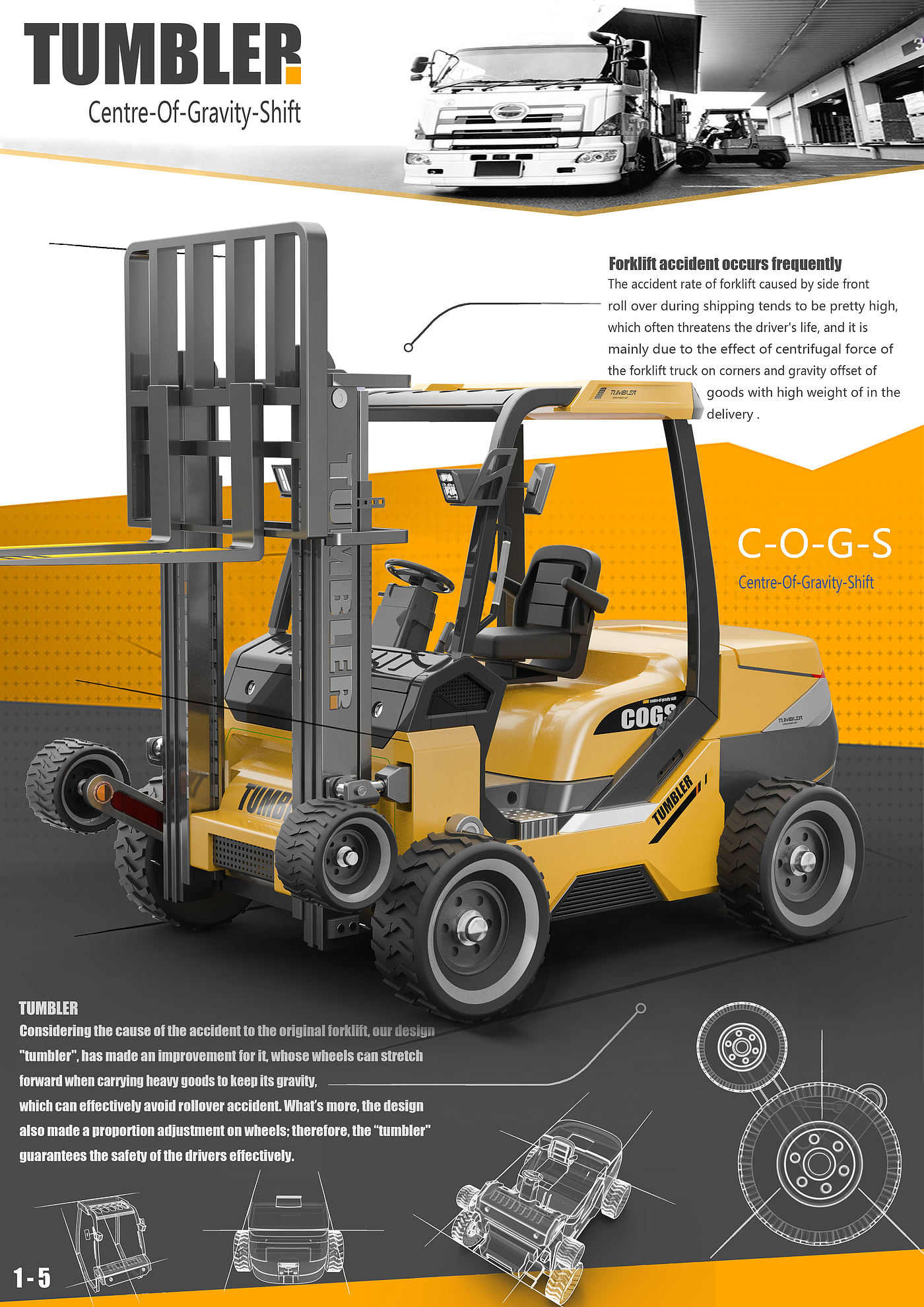Professional forklift design no relict design，