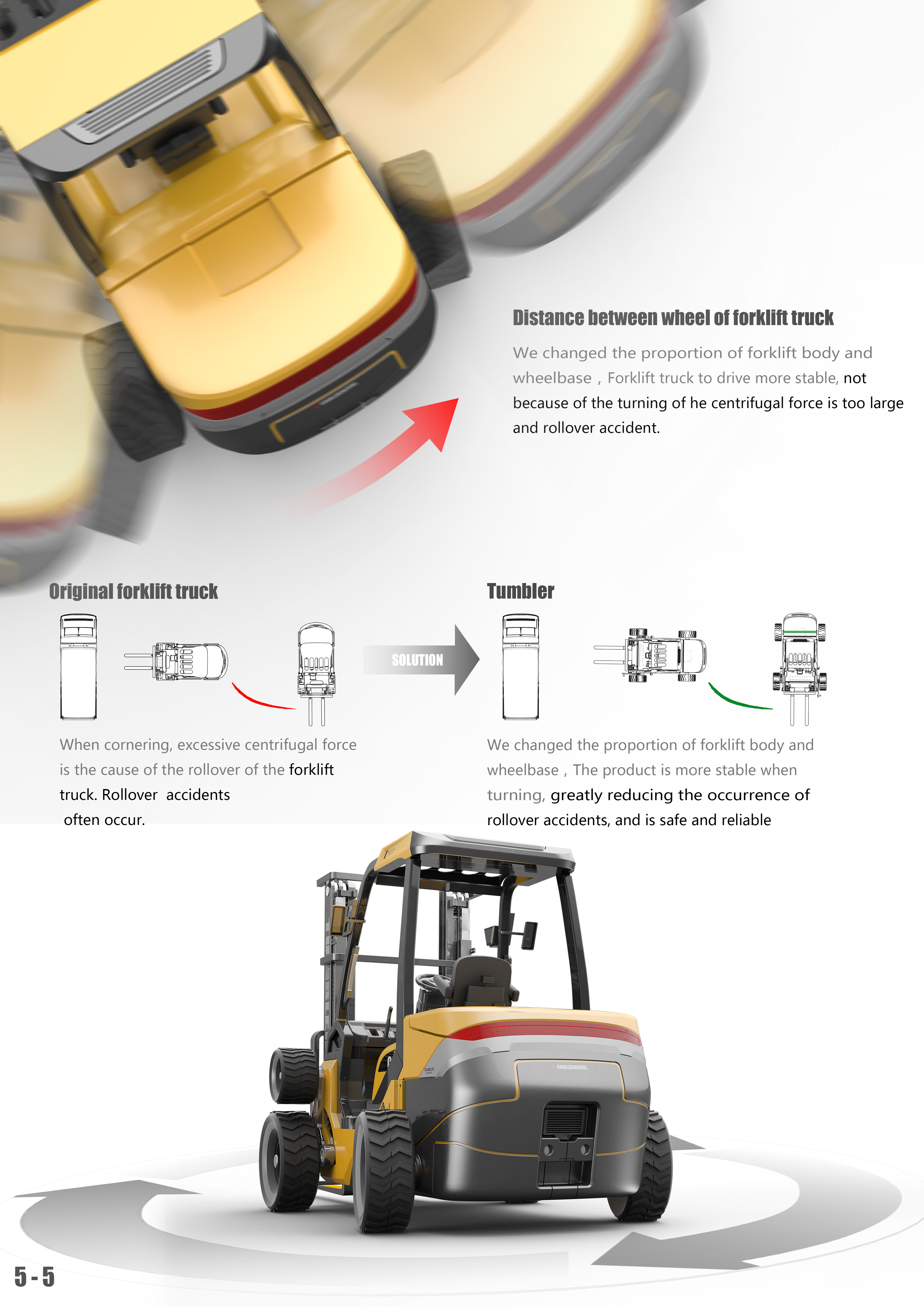 Professional forklift design no relict design，