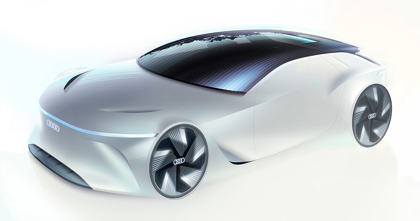 AUDI EV，Automobile design，3dmax，