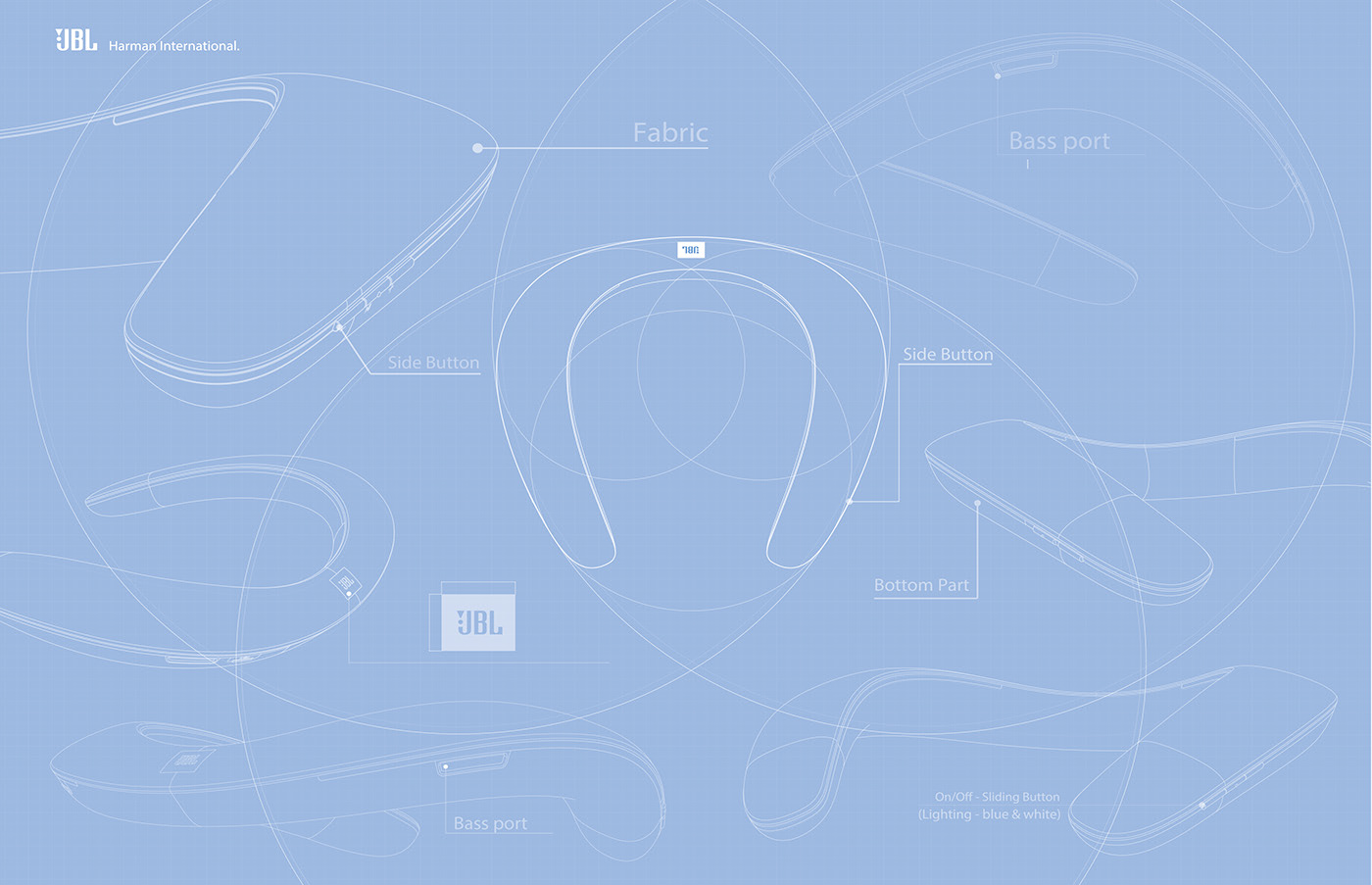 neck，Red dot award，loudspeaker box，Bluetooth，jbl，China，JINWON YOOK，black，