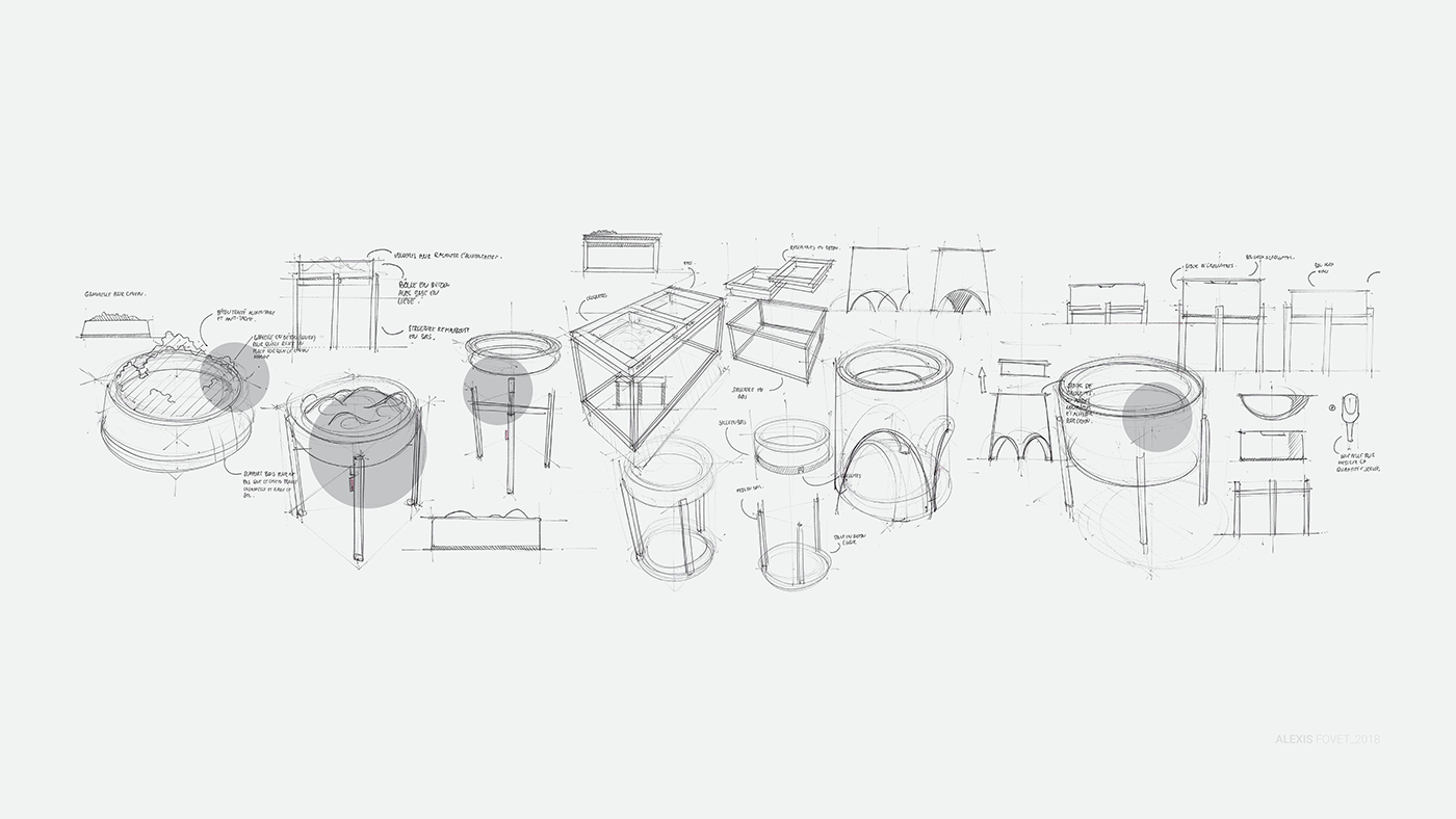 Alexis FOVET，Hairy child，Pets，Dog，Bowl'dog，Dog bowl rack，