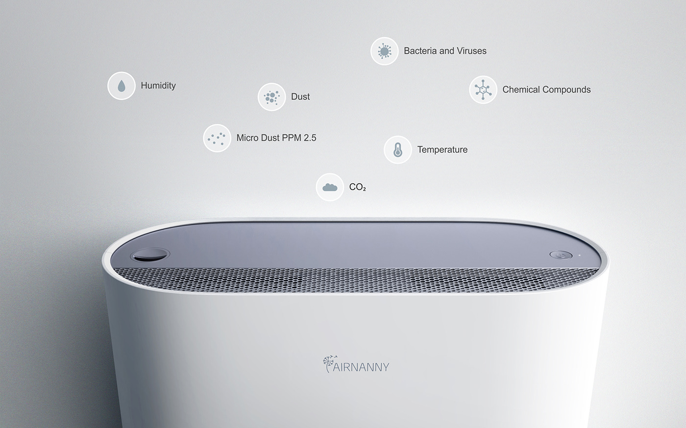 air cleaner，AirNanny，white，Olga Kalugina，