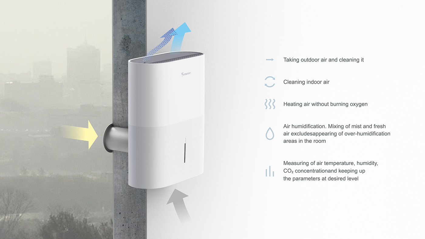 air cleaner，AirNanny，white，Olga Kalugina，