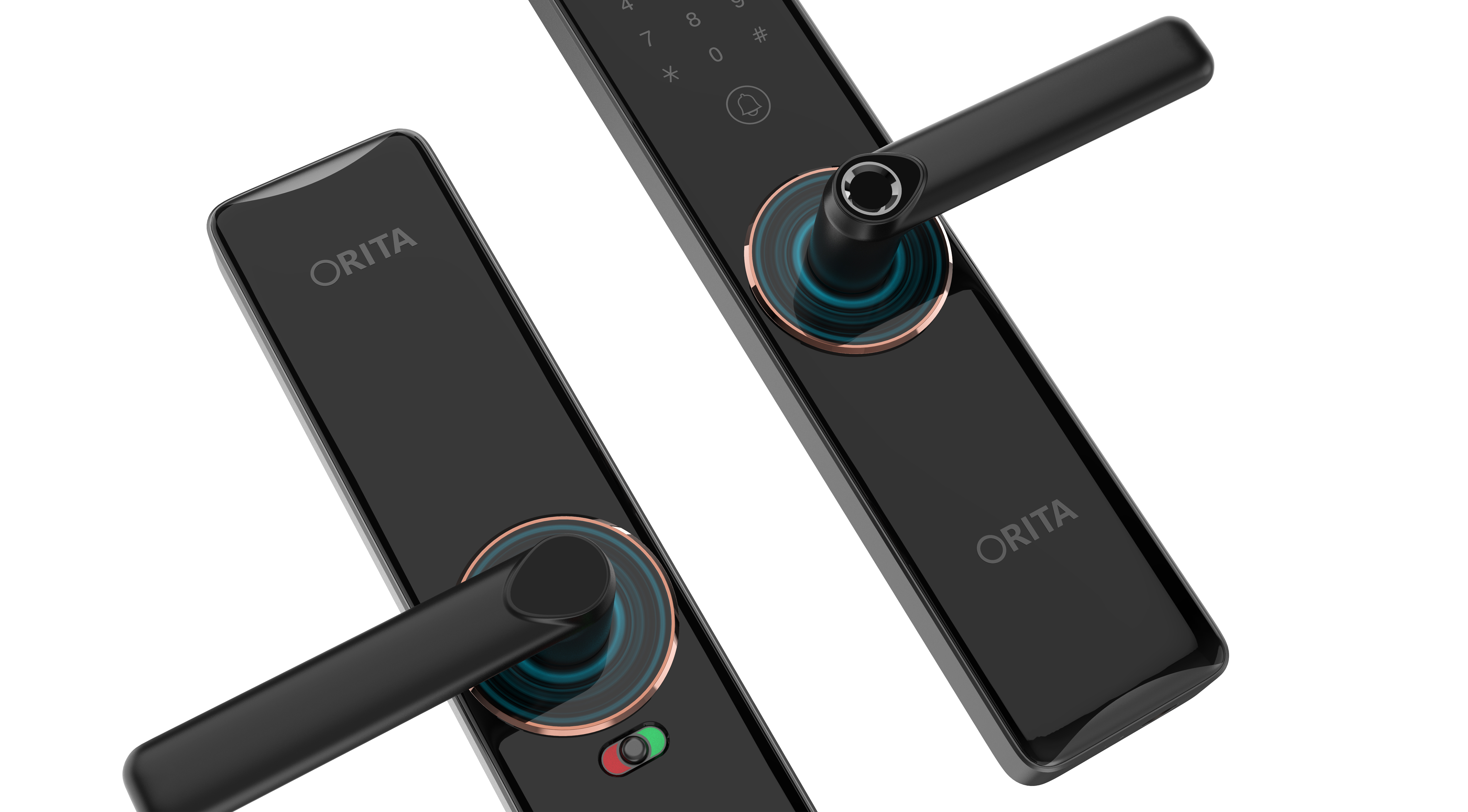 concise，Home Furnishing，Intelligent lock，industrial design，Sense of science and technology，