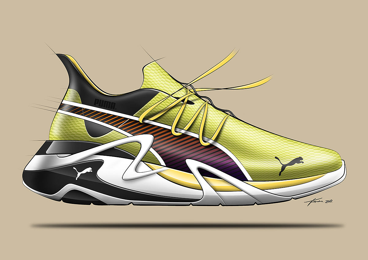 Hand drawn，gym shoes，