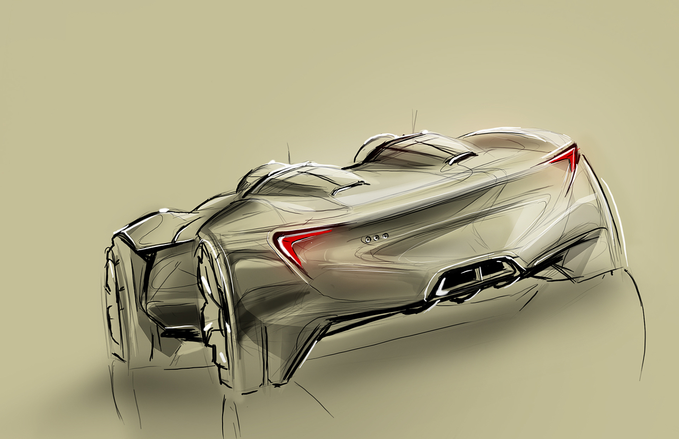 draft，Automobile design，sketchbook，