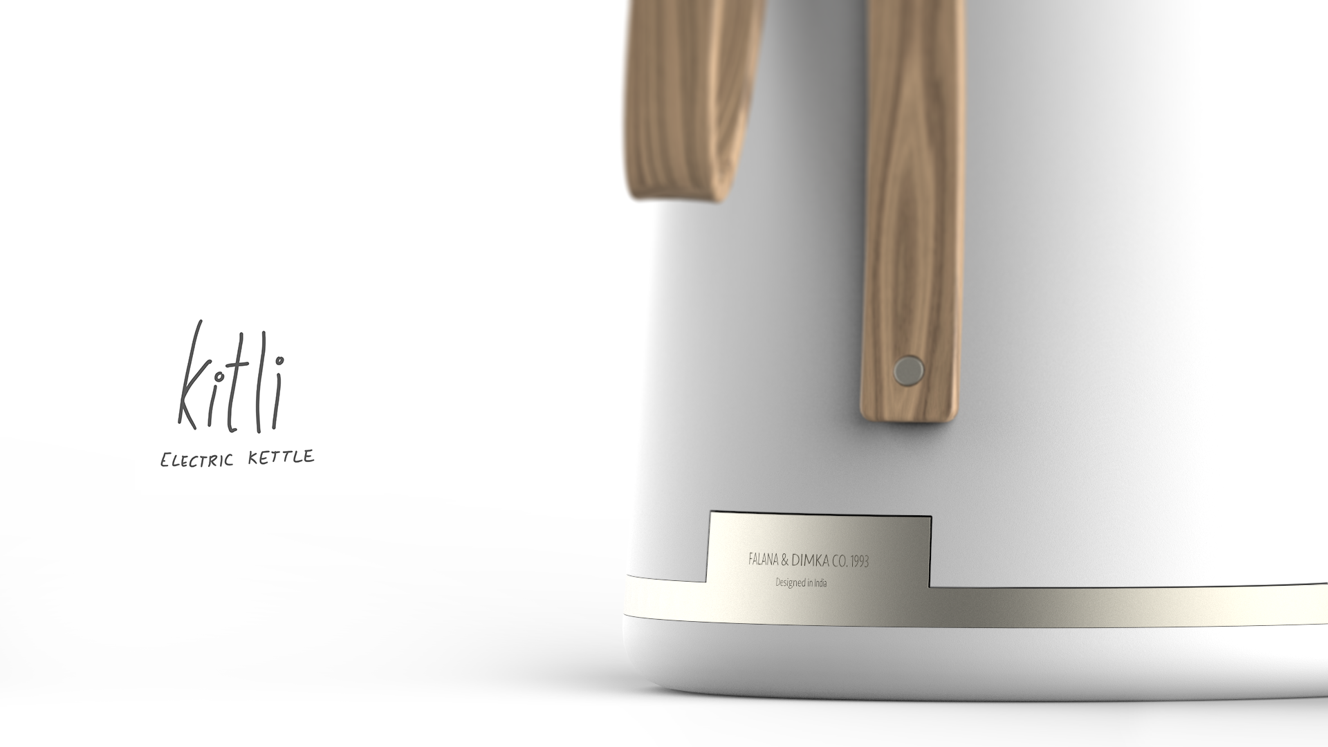 product design，industrial design，Wood element，Electric kettle，